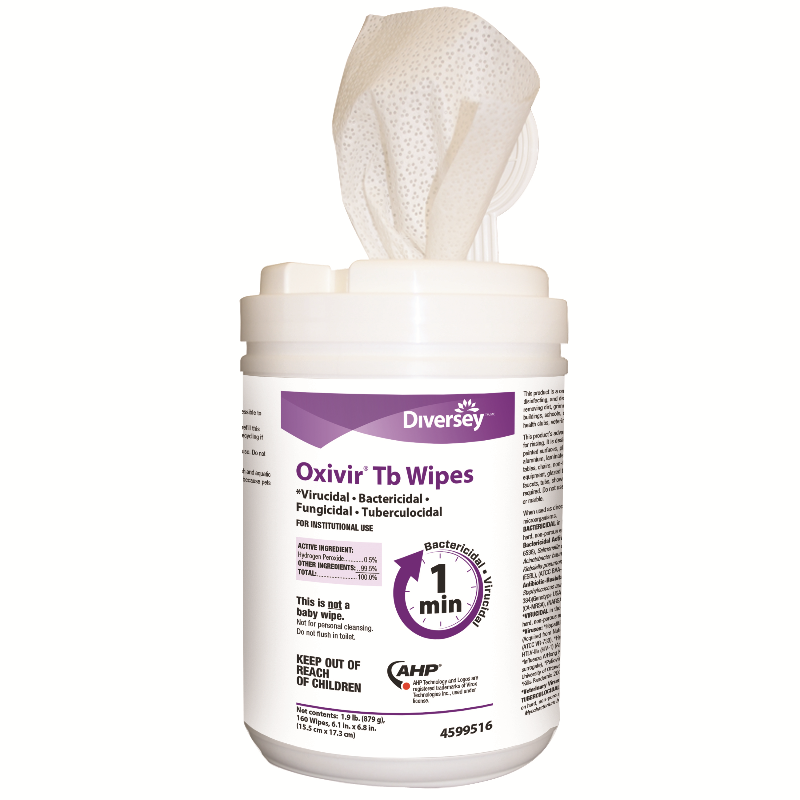 OXIVIR TB DISINFECTING WIPES 6"X7"  12/160/CS